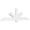 Ekena Millwork Kennewick Architectural Grade PVC Gable Bracket, 84"W x 24 1/2"H x 2"D x 6"F, 7/12 Pitch GBP084X25X0206KEN00 - alternate 1